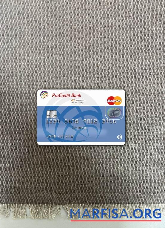 Германия ProCredit Банковский MasterCard фотообраз Лицевая сторона дизайн