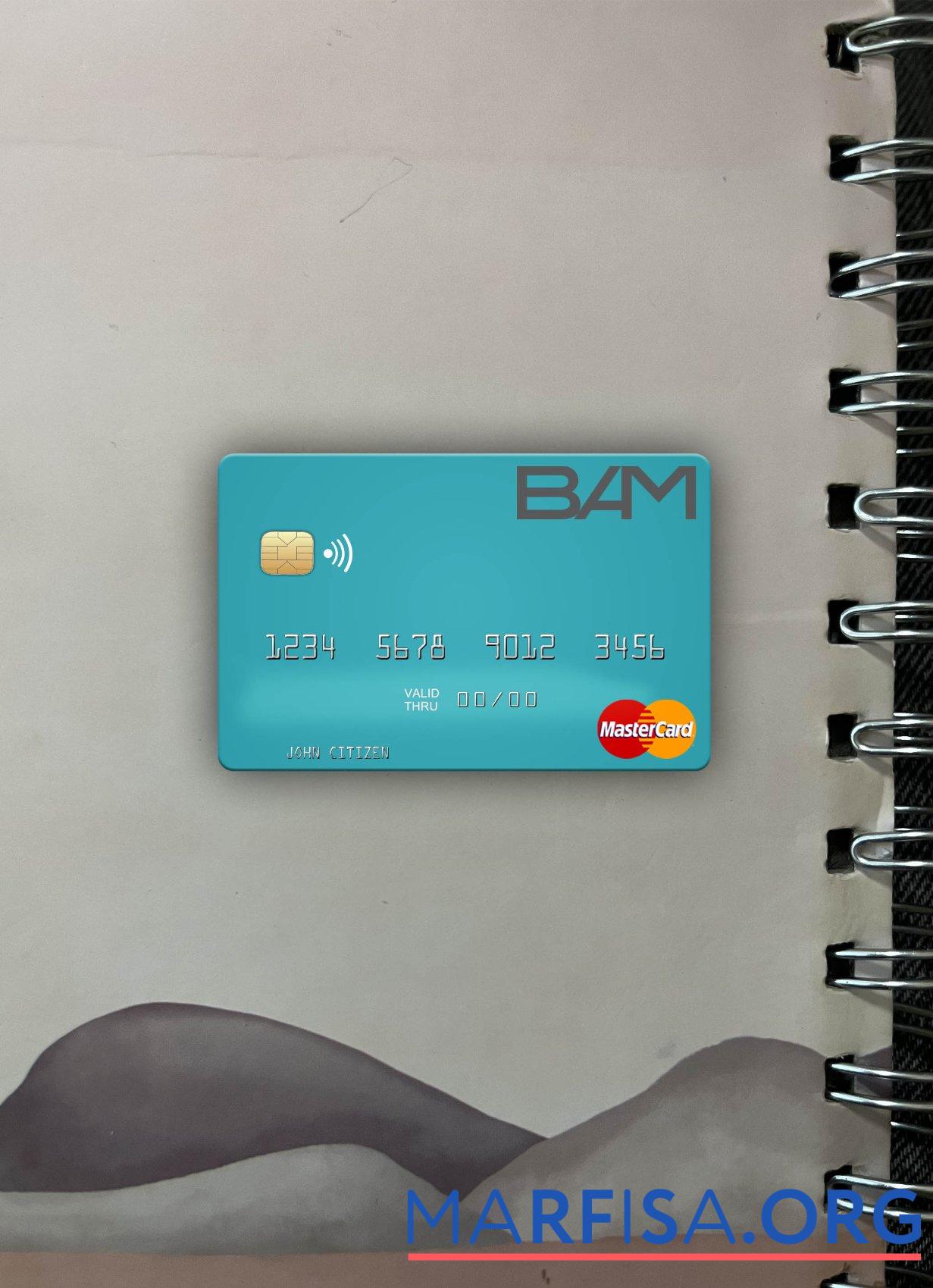 Гватемала Banco Agromercantil mastercard фотообраз Лицевая сторона шаблон