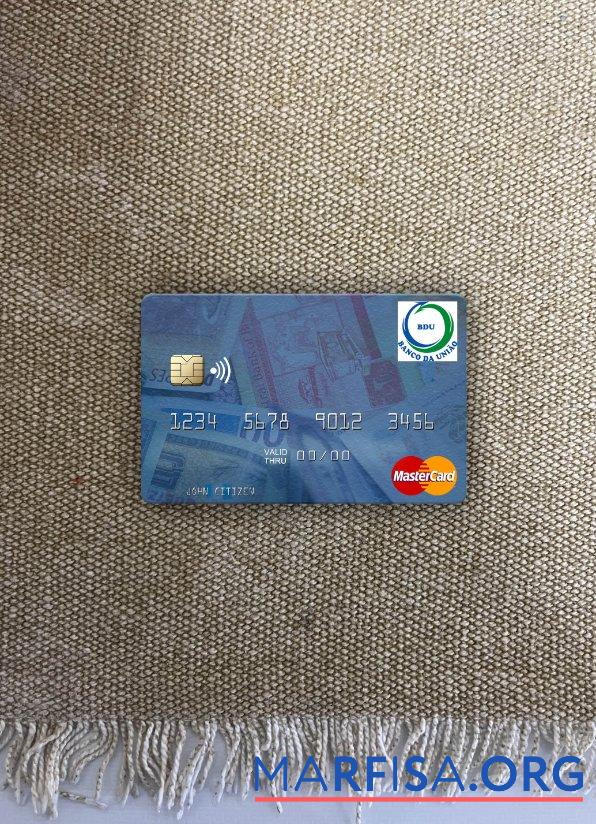 Гвинея Bissau Banco Da Uniao mastercard фотообраз Лицевая сторона дизайн