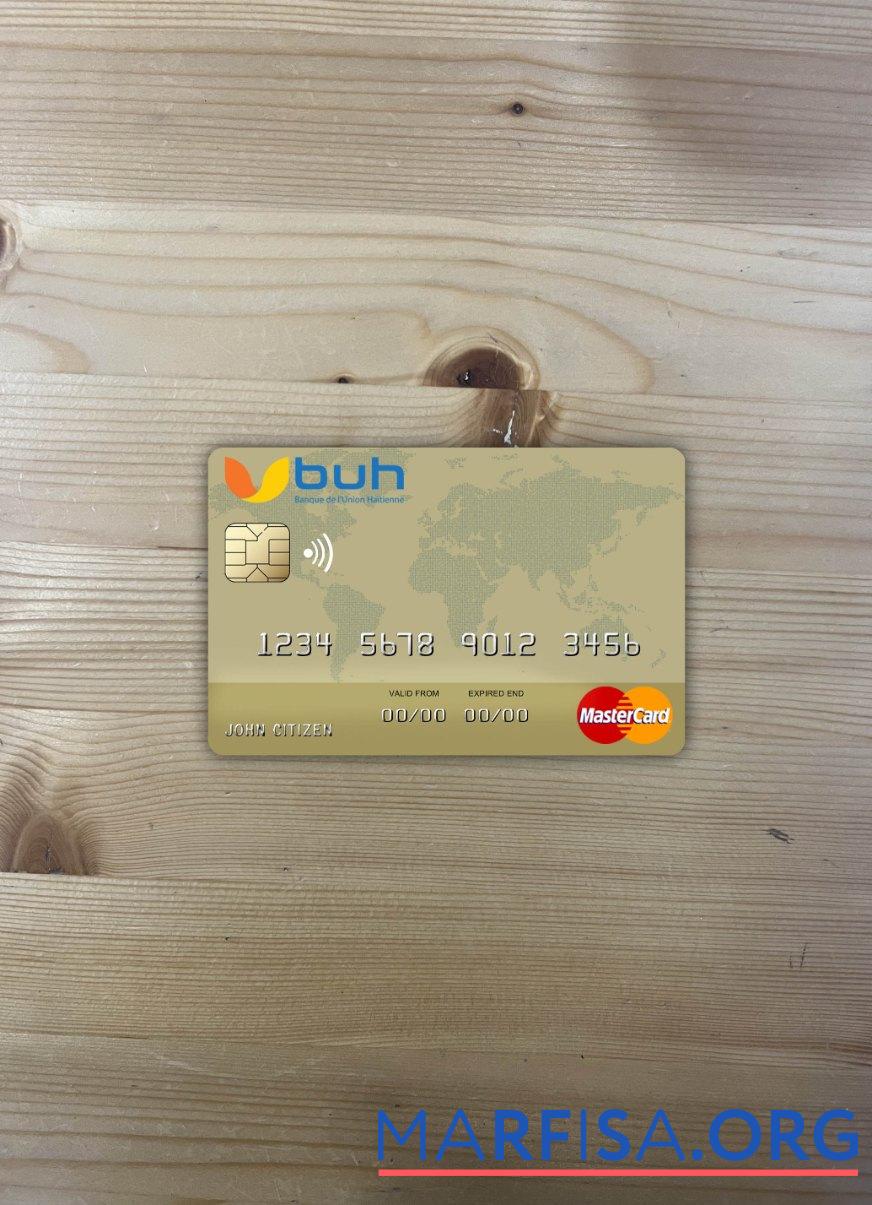 Гаити BUH Банковский mastercard фотообраз Лицевая сторона образец