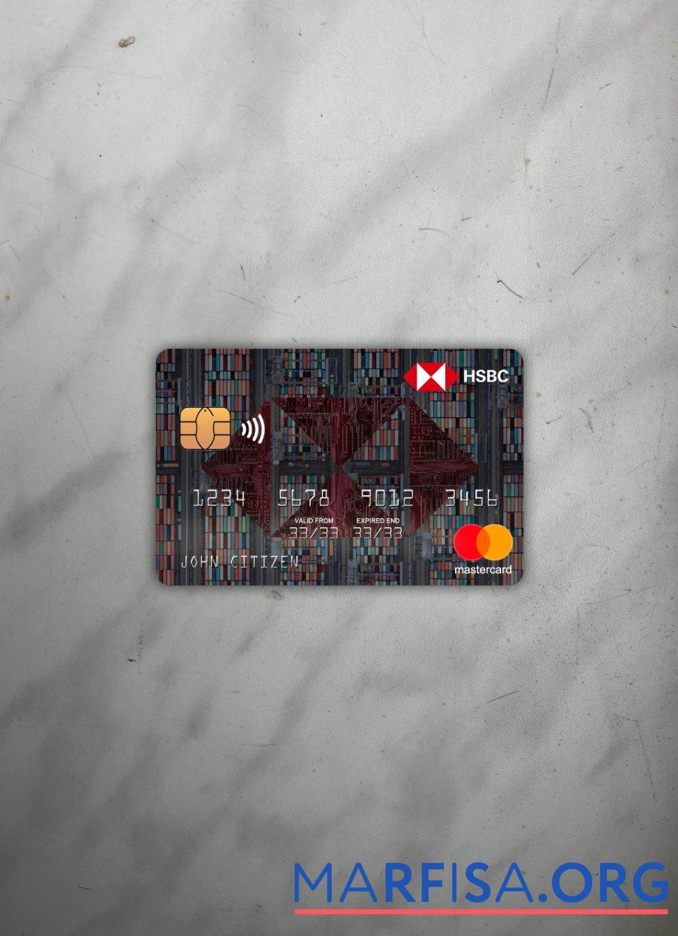 Гонконг HSBC Банковский mastercard фотообраз Лицевая сторона предпросмотр