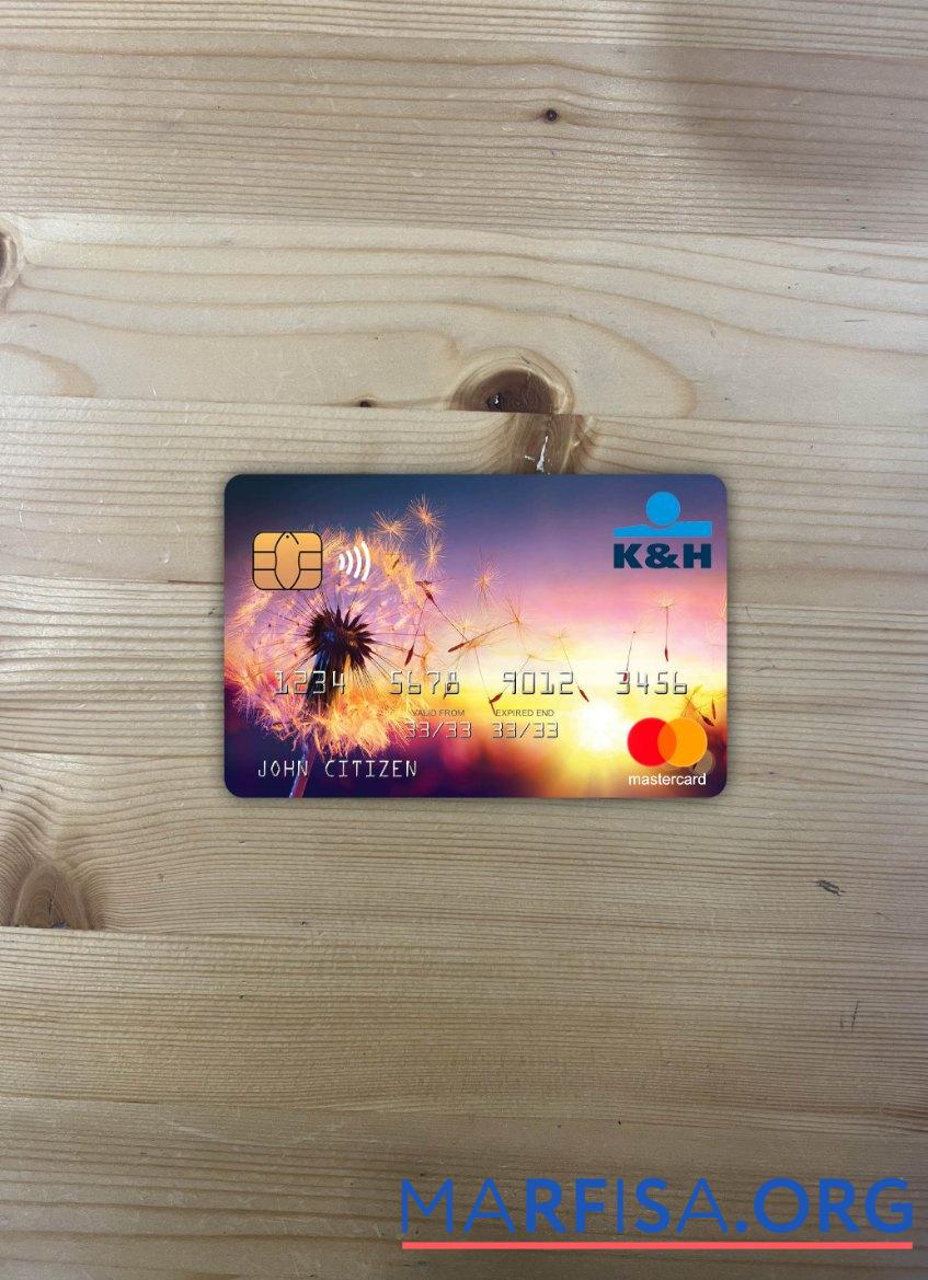 Венгрия K&H Банковский mastercard фотообраз Лицевая сторона образец