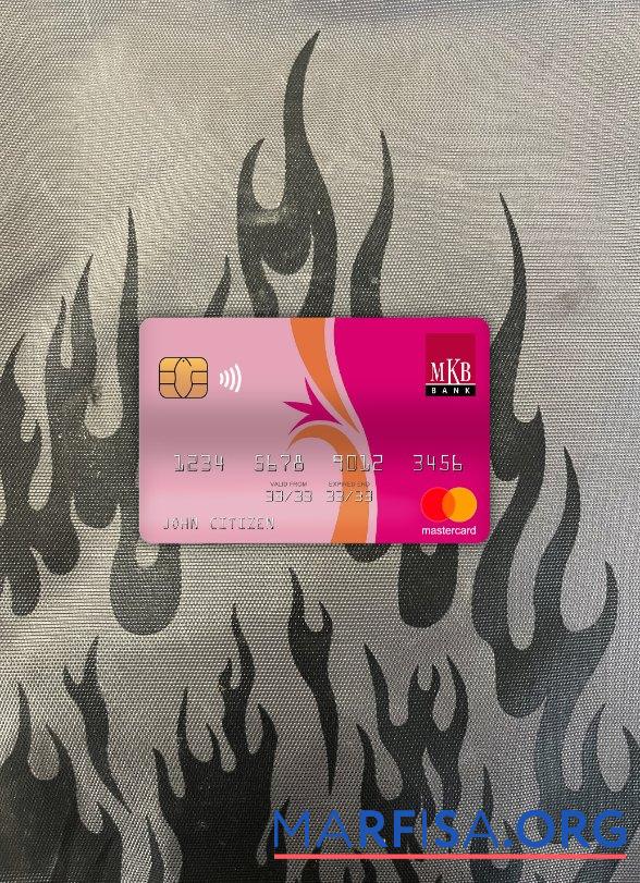 Венгрия MKB Банковский mastercard фотообраз Лицевая сторона дизайн