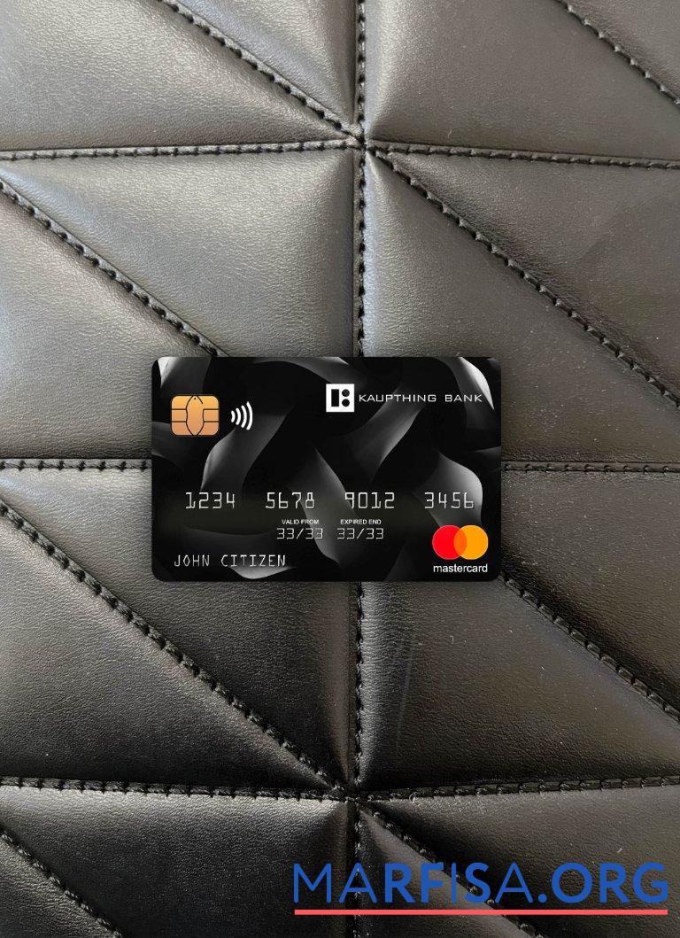 Исландия Kaupthing mastercard фотообраз Лицевая сторона предпросмотр