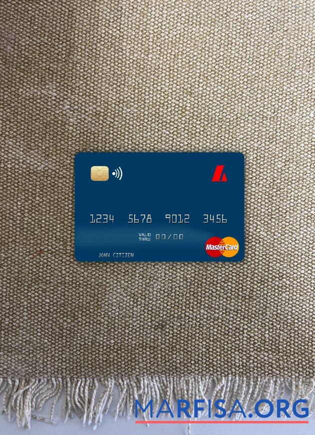 Исландия Landsbankinn mastercard фотообраз Лицевая сторона дизайн