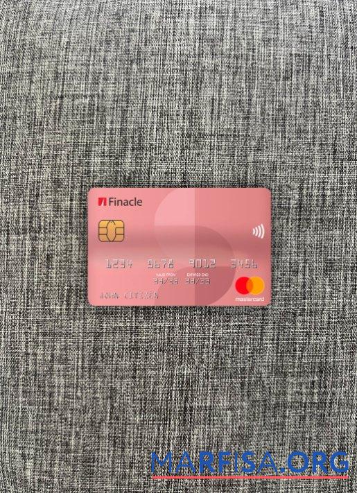 Индия Finacle Банковский mastercard фотообраз Лицевая сторона образец