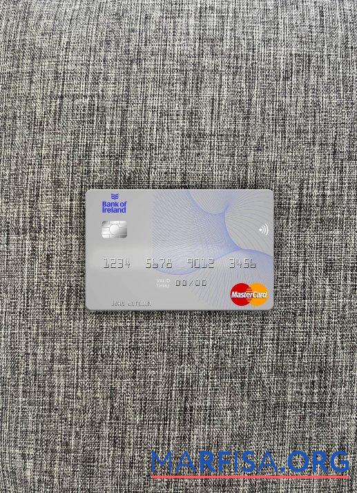 Ирландия Банковский of Ирландия mastercard фотообраз Лицевая сторона дизайн