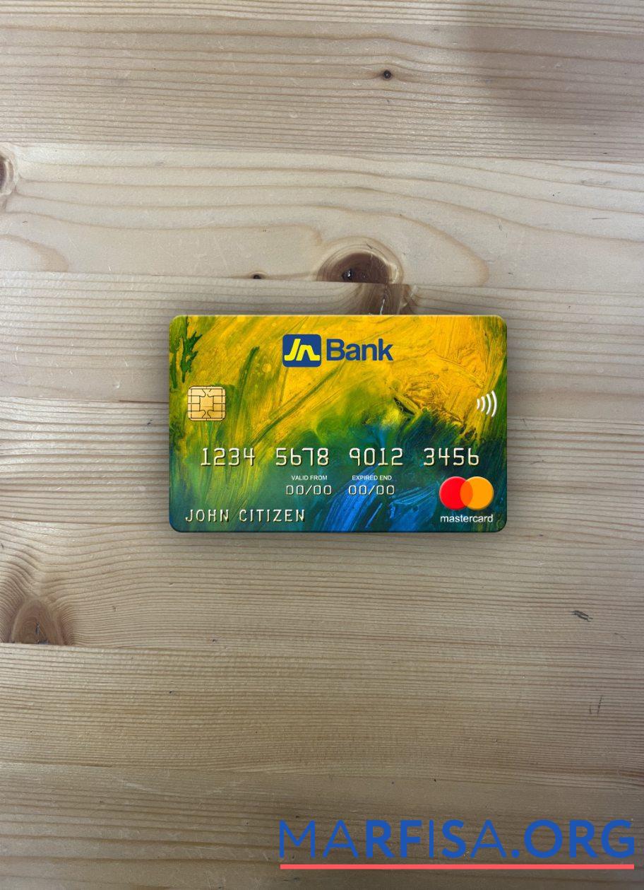 Ямайка национальный Банковский mastercard фотообраз Лицевая сторона предпросмотр
