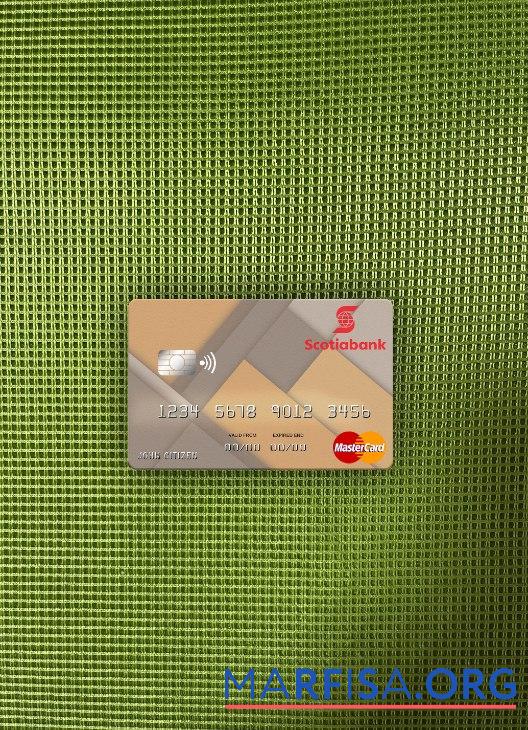 Ямайка Scotiabank mastercard фотообраз Лицевая сторона дизайн