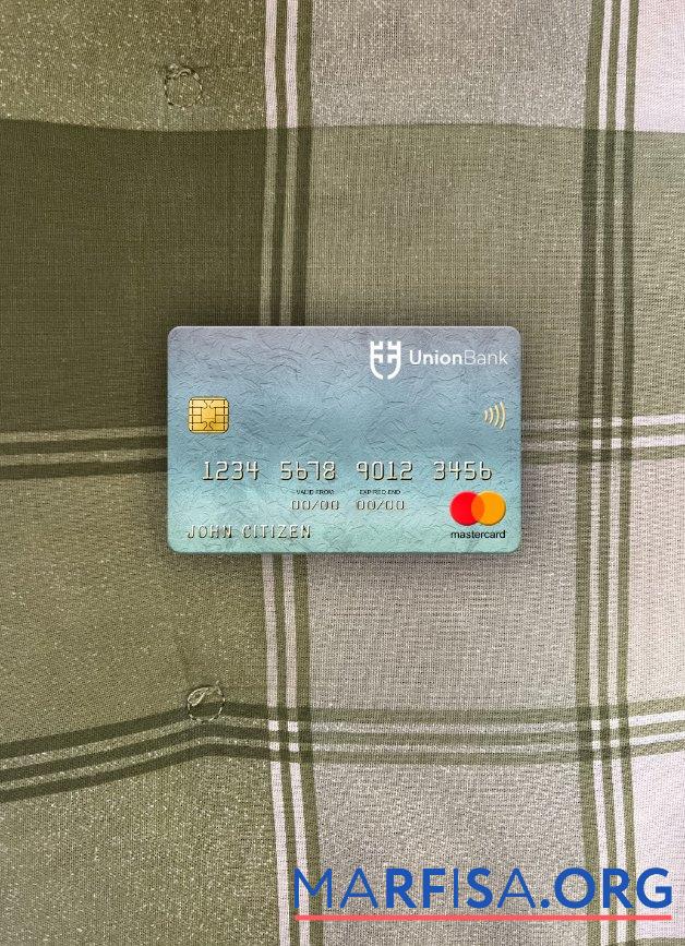 Лихтенштейн союз Банковский AG Банковский mastercard фотообраз Лицевая сторона образец
