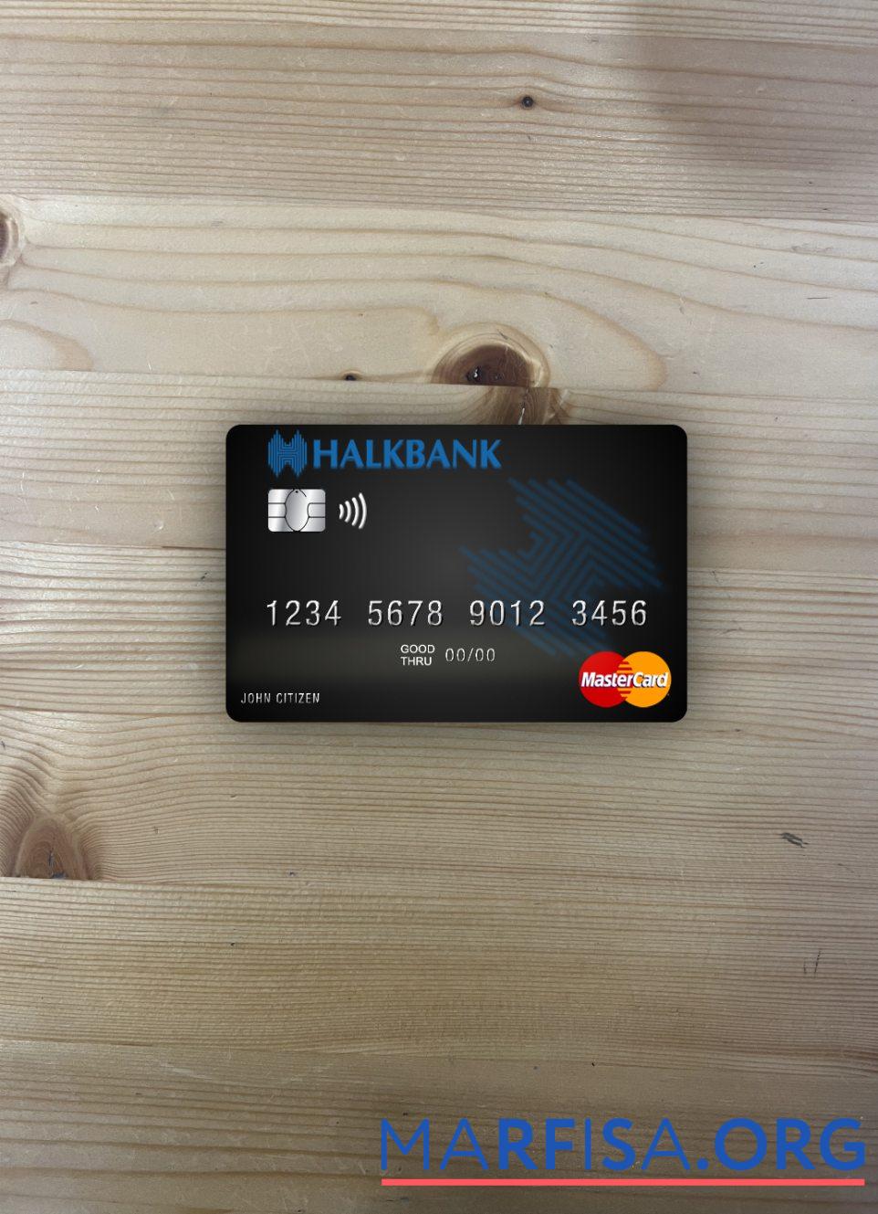 Macedonia Halkbank AD Skopje mastercard фотообраз Лицевая сторона образец
