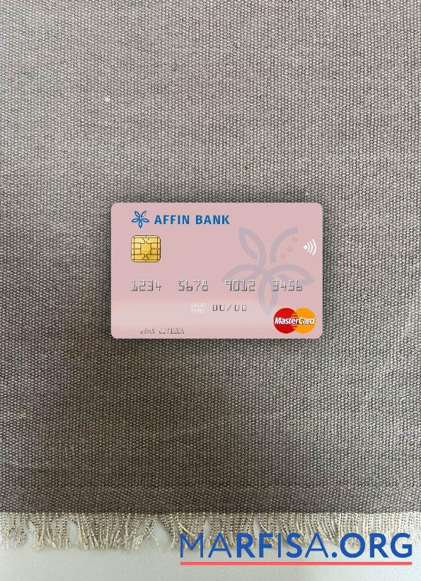 Малайзия Affin Банковский mastercard фотообраз Лицевая сторона дизайн