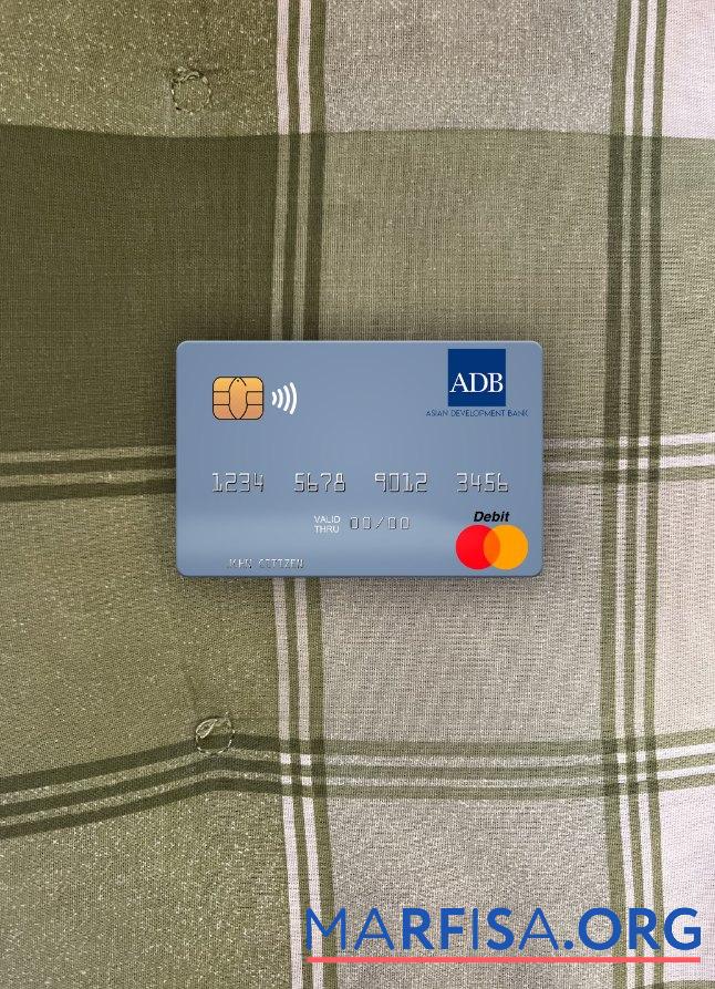 Маршалловы Острова ADB Банковский mastercard фотообраз Лицевая сторона макет