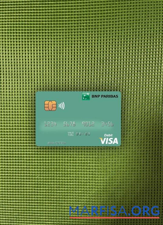 Мавритания BNP Paribas Виза Дебет Карта фотообраз Лицевая сторона предпросмотр