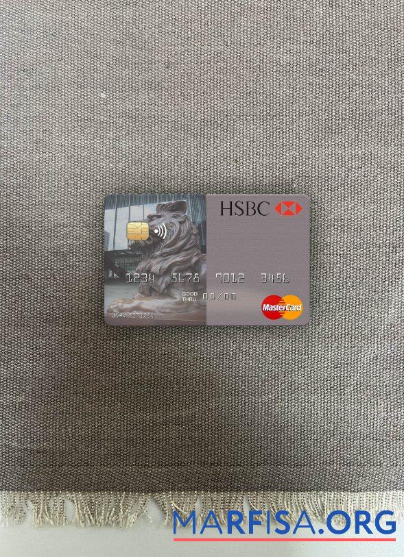 Маврикий HSBC Банковский mastercard фотообраз Лицевая сторона образец