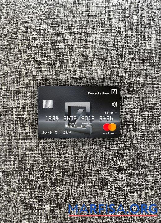 Мексика Deutsche Банковский mastercard platinum фотообраз Лицевая сторона дизайн