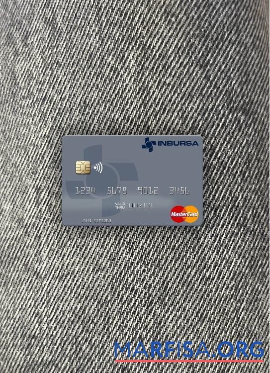 Мексика Grupo Financiero Inbursa mastercard фотообраз Лицевая сторона шаблон