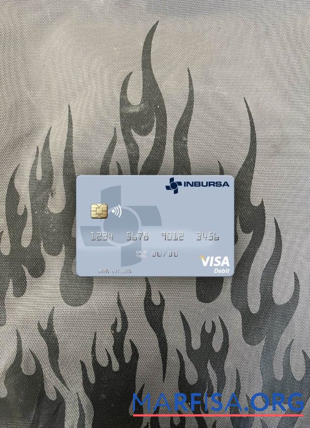 Мексика Grupo Financiero Inbursa Виза Дебет Карта фотообраз Лицевая сторона дизайн