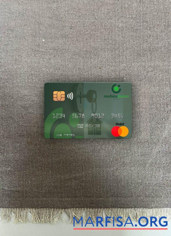 Молдова MobiasBanca mastercard фотообраз Лицевая сторона макет