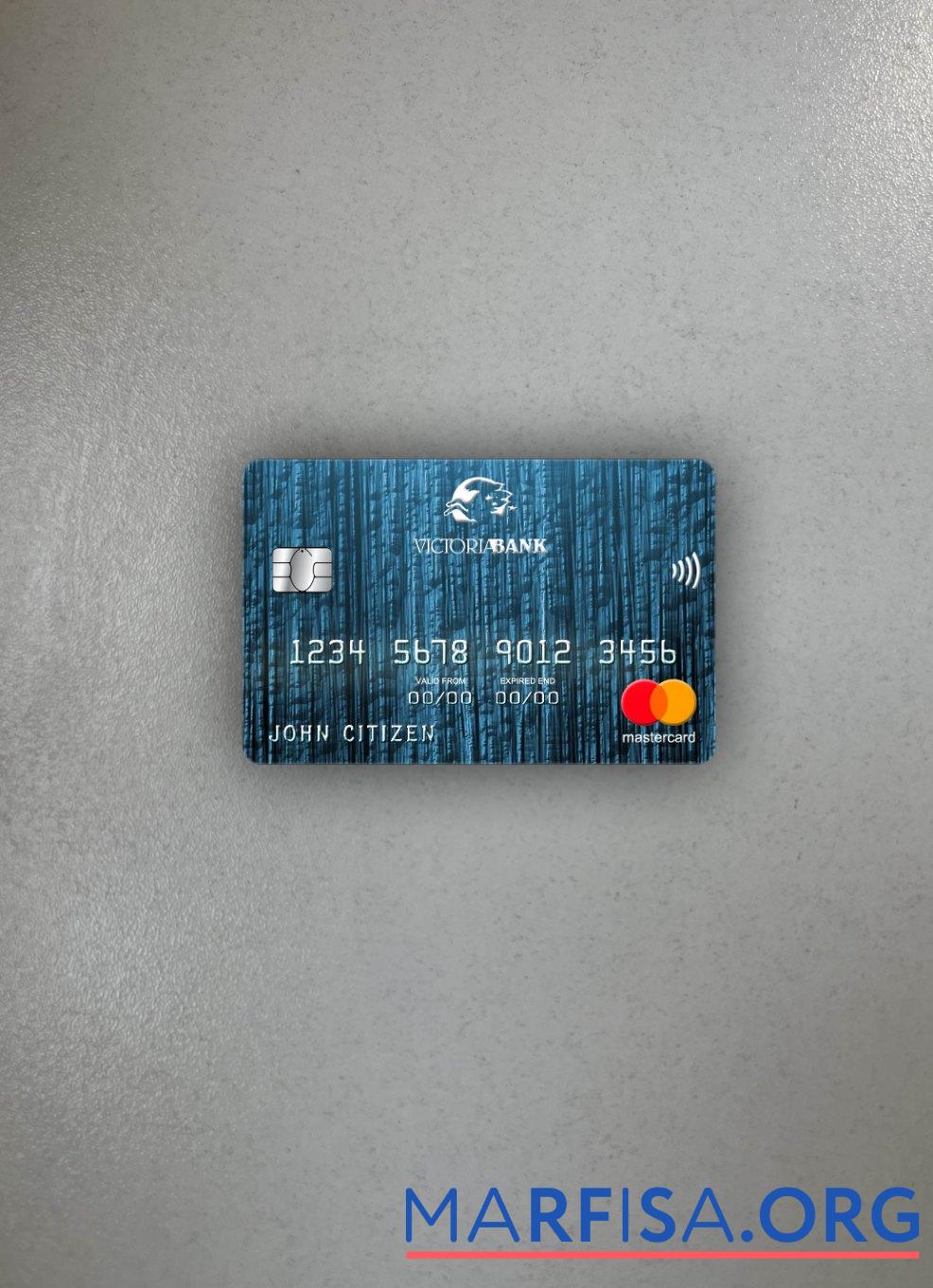 Молдова Victoriabank mastercard фотообраз Лицевая сторона образец