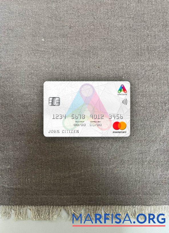 Монголия Arig Банковский mastercard фотообраз Лицевая сторона образец