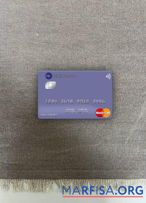 Черногория NLB Banka a.d. Podgorica mastercard фотообраз Лицевая сторона дизайн