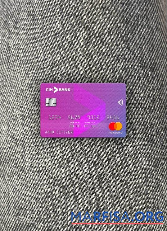 Марокко CIH Банковский mastercard фотообраз Лицевая сторона предпросмотр