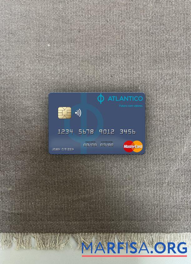 Намибия Banco Atlantico mastercard фотообраз Лицевая сторона дизайн