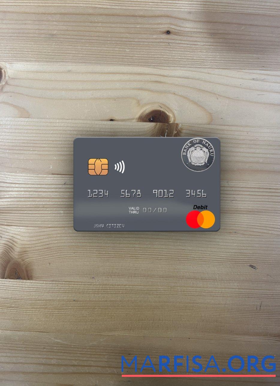 Науру Банковский of Науру mastercard фотообраз Лицевая сторона предпросмотр