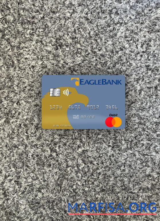Науру Eagle Банковский Inc mastercard фотообраз Лицевая сторона макет