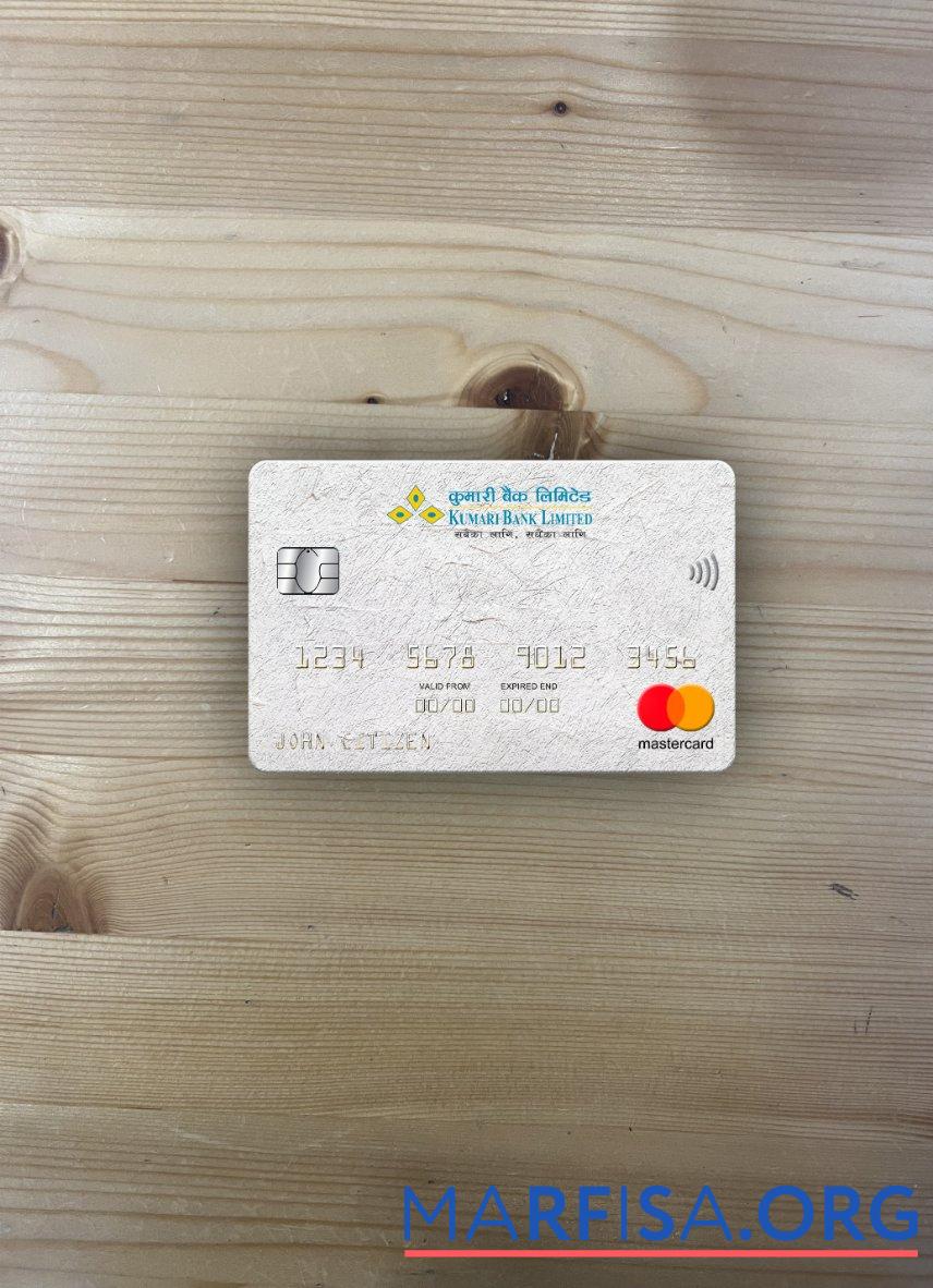 Непал Kumari Банковский mastercard фотообраз Лицевая сторона предпросмотр