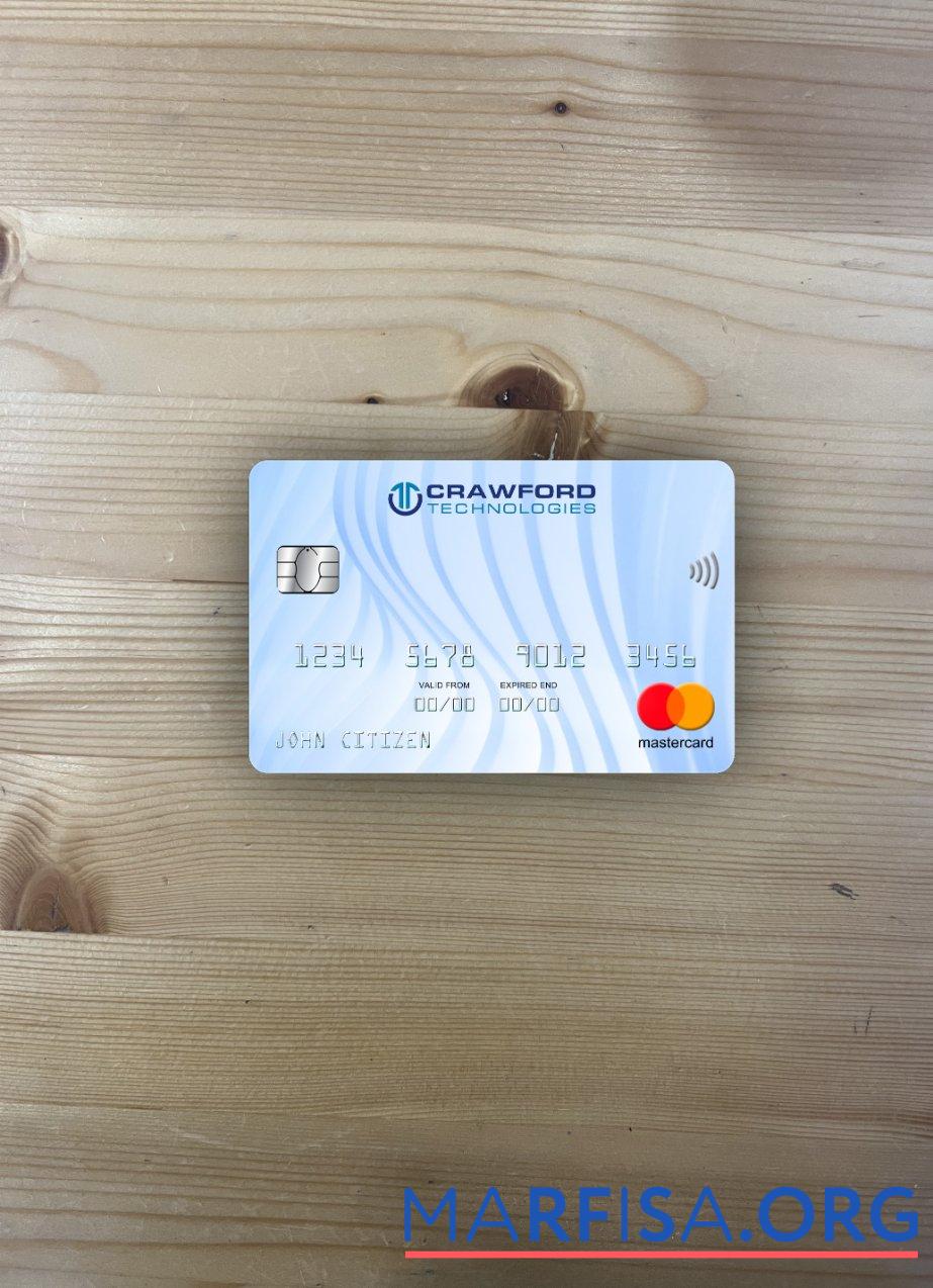 Нидерланды (Holland) Crawford Technologies Банковский mastercard фотообраз Лицевая сторона предпросмотр