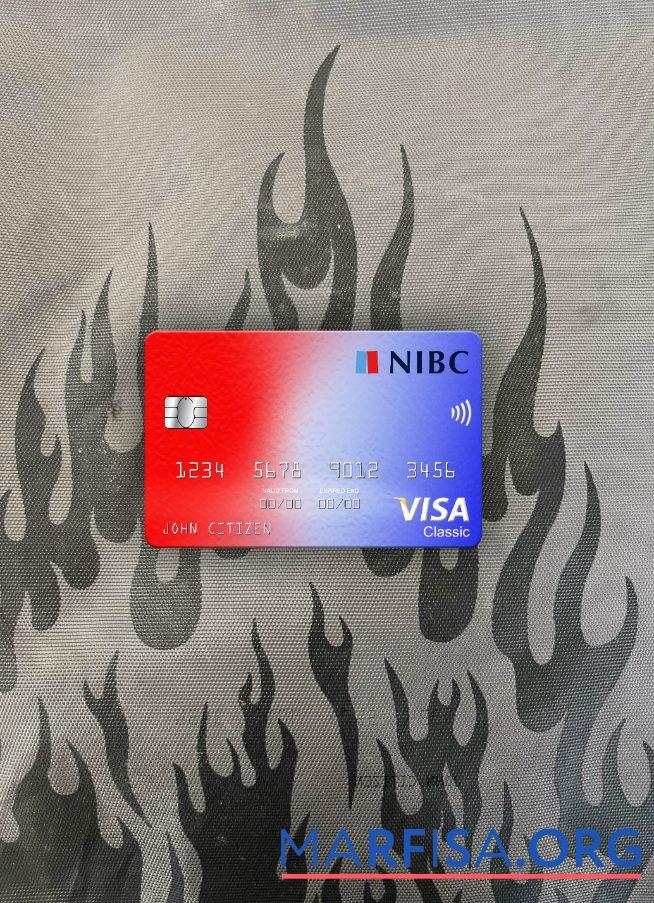 Нидерланды NIBC Банковский Виза classic Карта фотообраз Лицевая сторона дизайн