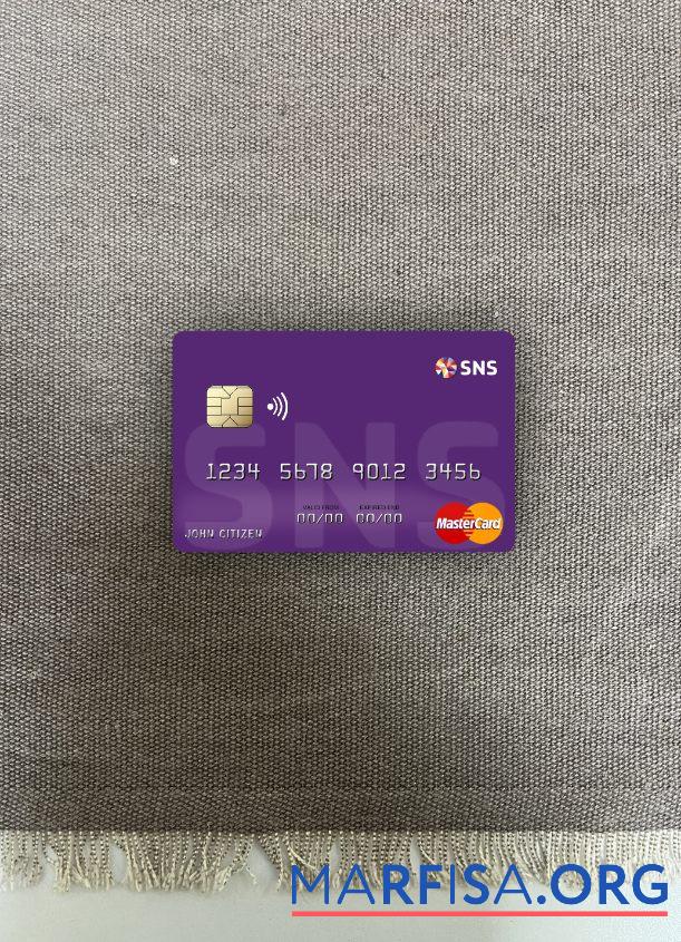 Нидерланды SNS Банковский mastercard фотообраз Лицевая сторона предпросмотр