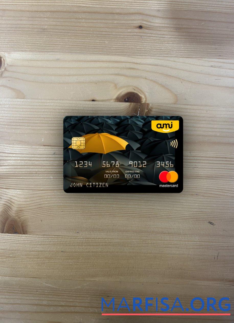 Новая Зеландия Ami Страхование Limited Банковский mastercard фотообраз Лицевая сторона макет