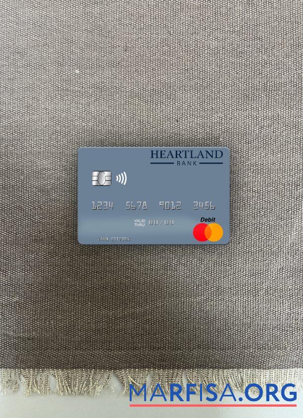 Новая Зеландия Heartland Банковский mastercard фотообраз Лицевая сторона дизайн