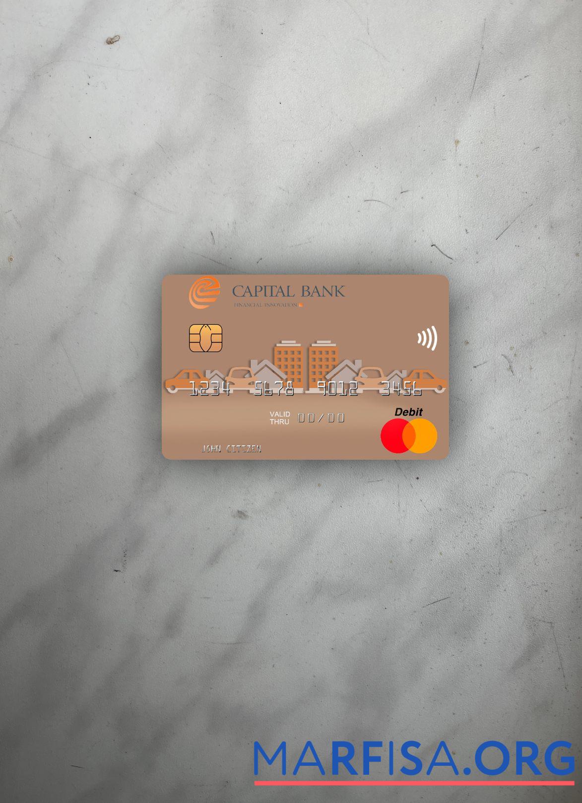 Северная Македония Capital Banka AD Skopje mastercard фотообраз Лицевая сторона дизайн