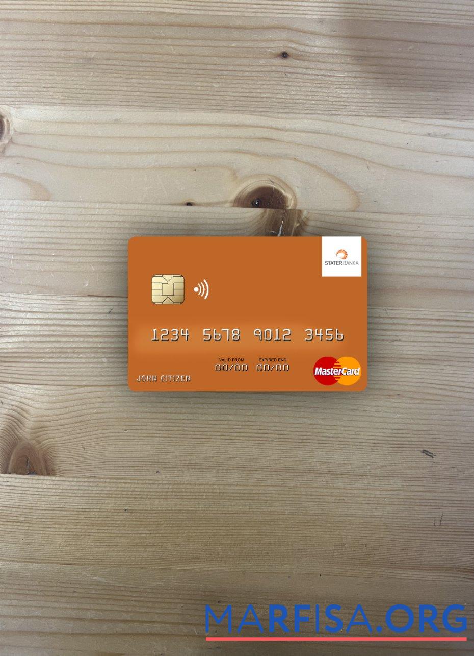Северная Македония Stater Banka AD Kumanovo mastercard фотообраз Лицевая сторона дизайн