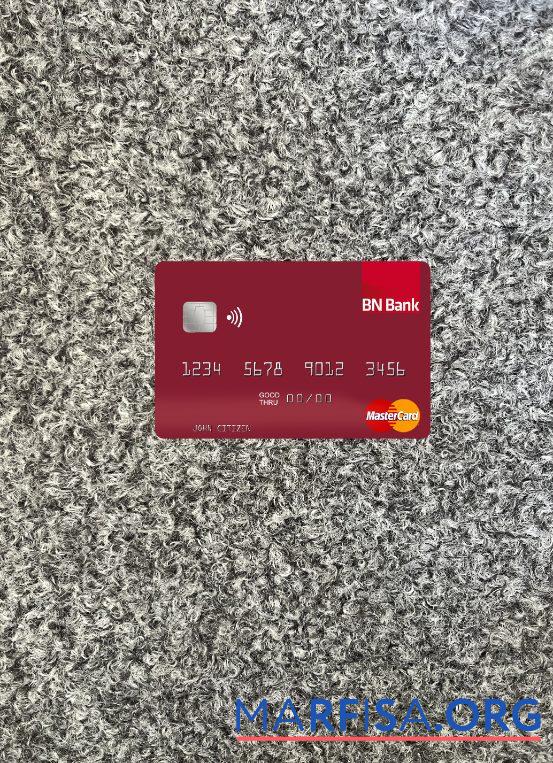 Норвегия BN Банковский ASA mastercard фотообраз Лицевая сторона макет