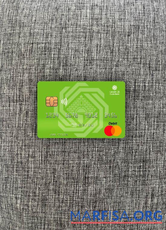 Палестина Al Quds Банковский mastercard фотообраз Лицевая сторона шаблон