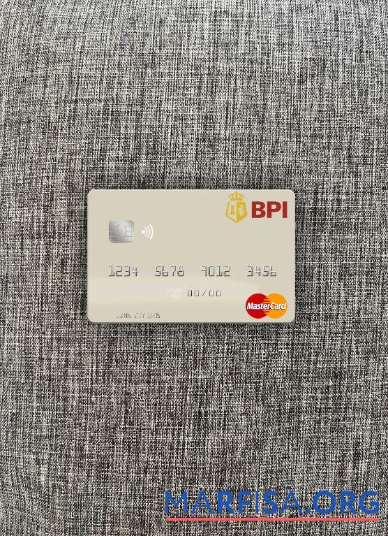 Филиппины Банковский of the Philippine Islands mastercard фотообраз Лицевая сторона макет