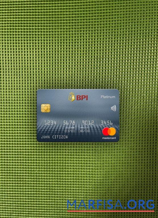 Филиппины Банковский of the Philippine Islands mastercard platinum фотообраз Лицевая сторона образец