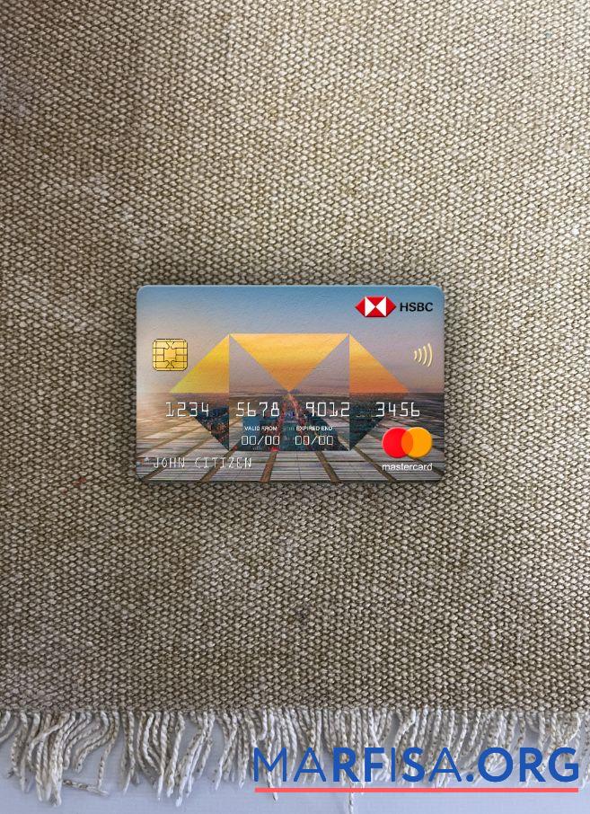 Польша HSBC Банковский mastercard фотообраз Лицевая сторона образец