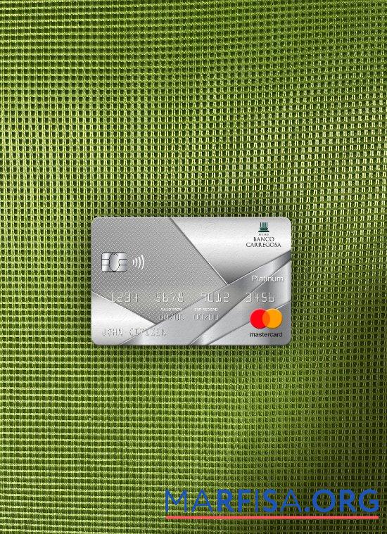 Португалия Banco Carregosa Банковский mastercard platinum фотообраз Лицевая сторона предпросмотр