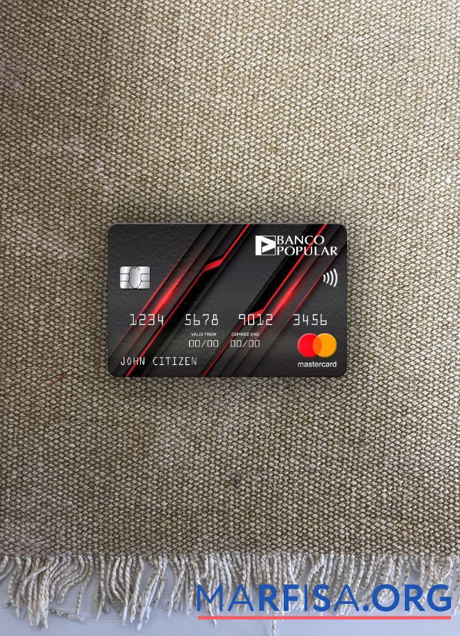 Португалия Banco Popular Банковский mastercard фотообраз Лицевая сторона предпросмотр