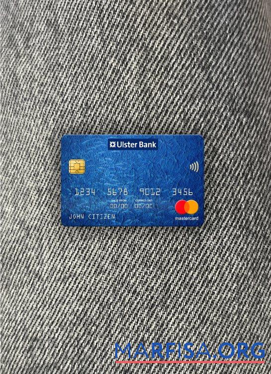 Republic of Ирландия Ulster Банковский mastercard фотообраз Лицевая сторона дизайн
