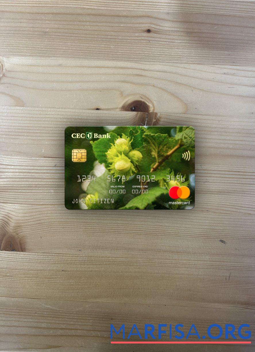 Румыния CEC Банковский mastercard фотообраз Лицевая сторона макет