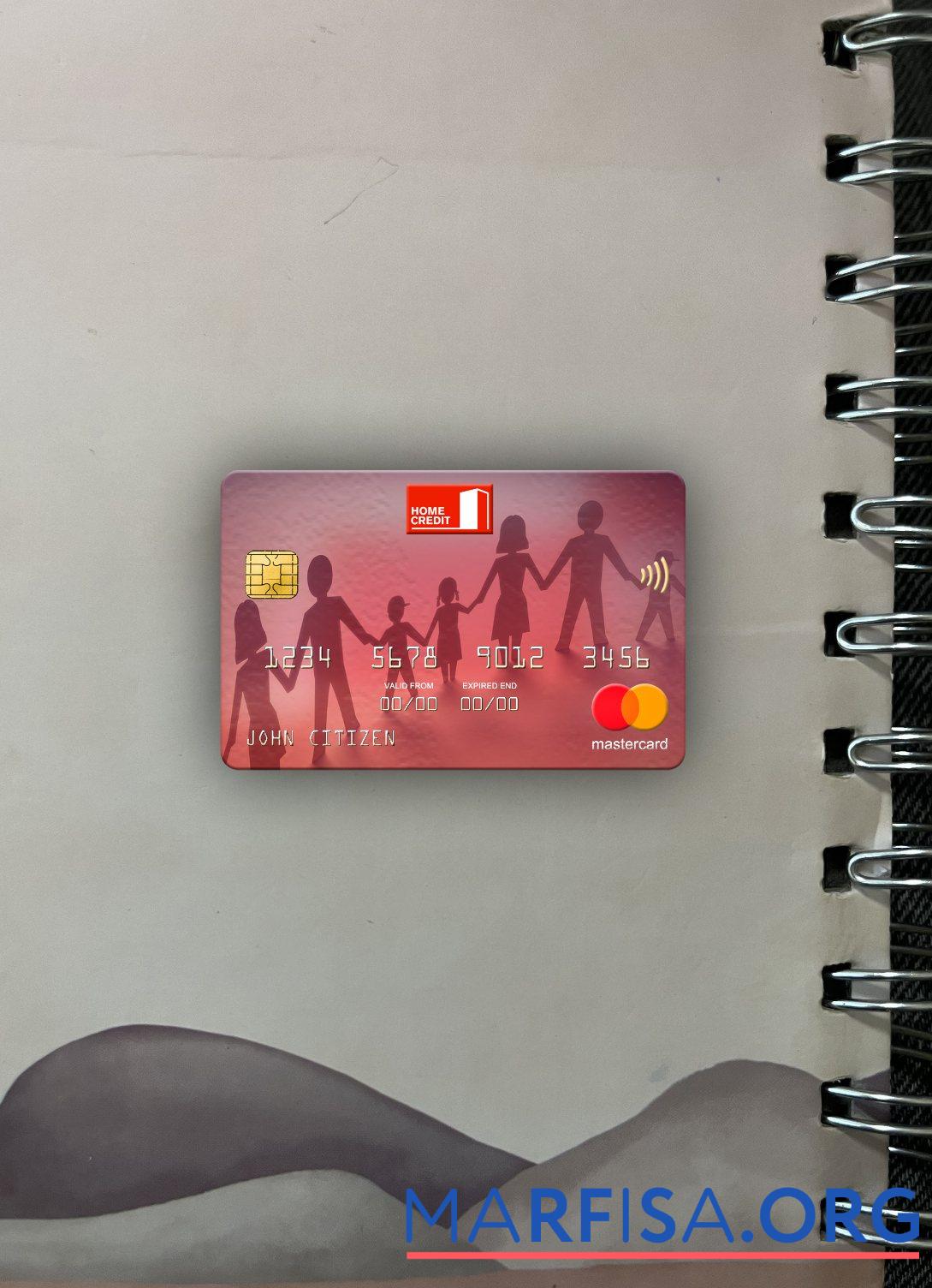 Россия Home Кредит Банковский mastercard фотообраз Лицевая сторона предпросмотр