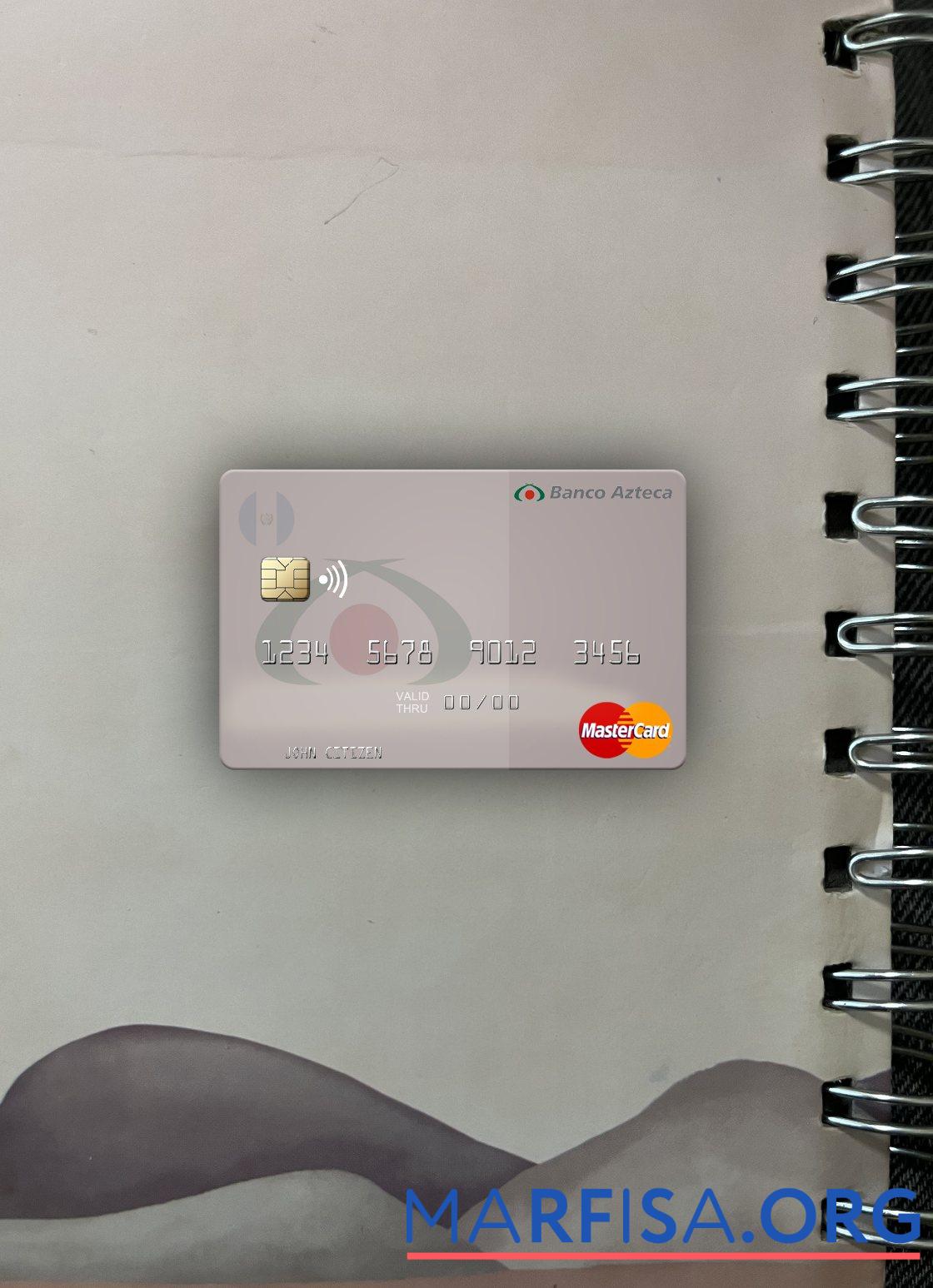 Salvador Banco Azteca mastercard фотообраз Лицевая сторона предпросмотр