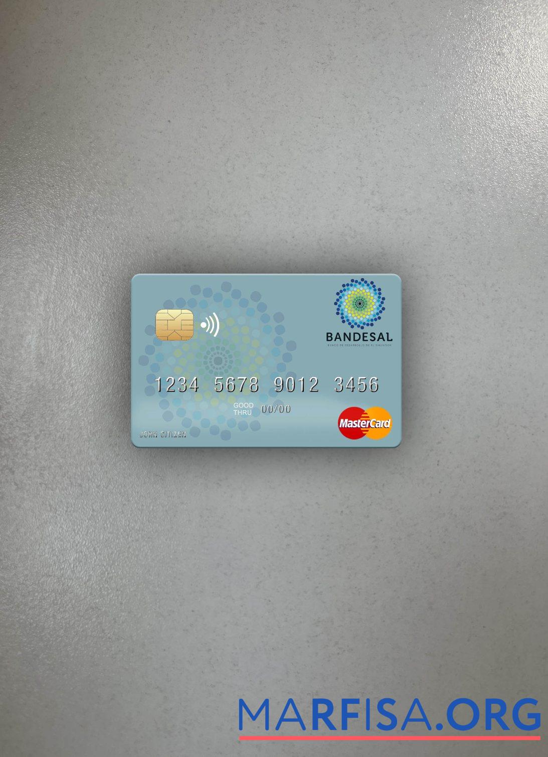 Salvador Bandesal Банковский mastercard фотообраз Лицевая сторона дизайн